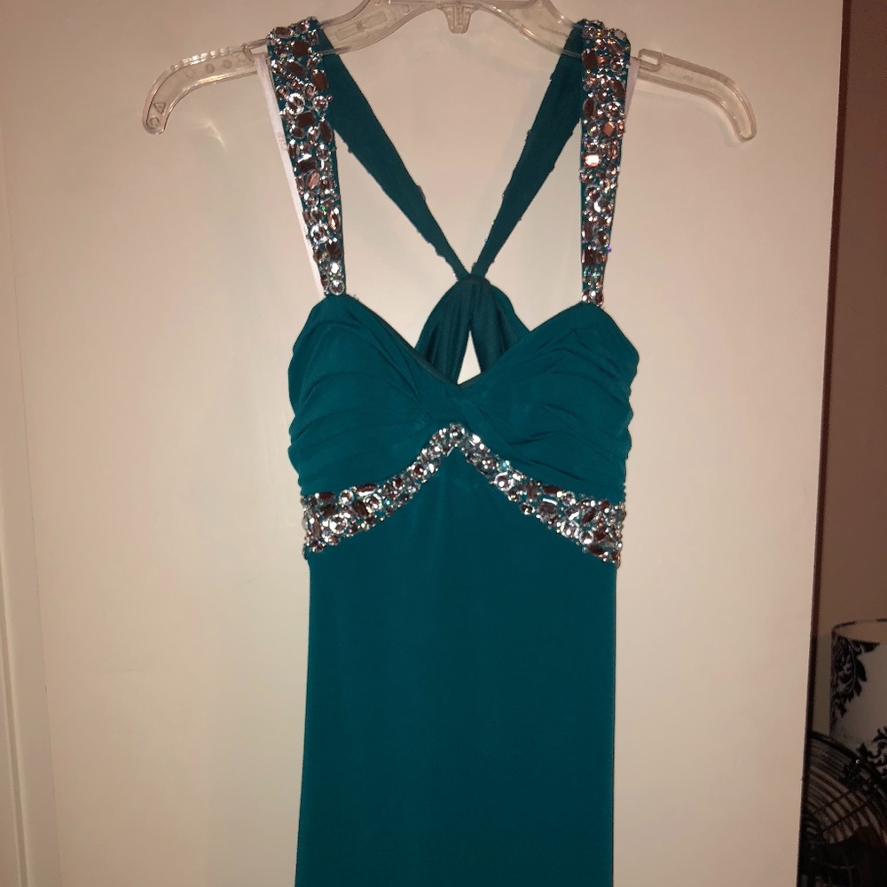 Jeweled Turquoise Dress
